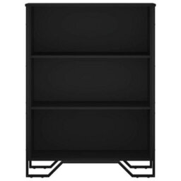 Berkfield Modern Bookcase Black 80X31X106 Cm Engineered Wood - thumbnail 4
