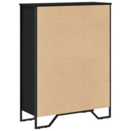 Berkfield Modern Bookcase Black 80X31X106 Cm Engineered Wood - thumbnail 6