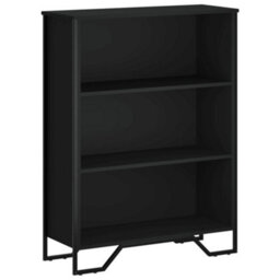 Berkfield Modern Bookcase Black 80X31X106 Cm Engineered Wood