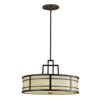 Elegant 3 Bulb Ceiling Pendant Light In Grecian Bronze For Modern Interiors