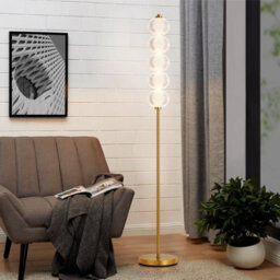 Harper Living Led Floor Lamp Gold, 20W 2400Lm Bright Standing Lamp With Foot Switch, 3 Colour Temps, Modern Corner Lamp - thumbnail 5