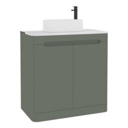 Royal Bathrooms Venice 800mm Sage Green Freestanding Bathroom Countertop Vanity Unit 2 Door With Peak Basin - thumbnail 7