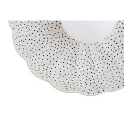 Luminosa Lighting Luminosa Boll Handmade Shell 28Cm Wall Lamp Cream, Deep Cobalt Blue Dots G9, Ip44 - thumbnail 5