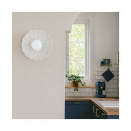 Luminosa Lighting Luminosa Boll Handmade Shell 28Cm Wall Lamp Cream, Deep Cobalt Blue Dots G9, Ip44 - thumbnail 2