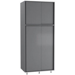 Urbn-Living Urbnliving 180Cm Height 4 Sliding Doors Grey Wardrobe Bedroom Storage Closet Hanging Rail Cupboard Unit - thumbnail 1
