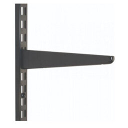 Charles Watson Twin Slot Shelving Bracket 120mm Black - thumbnail 1