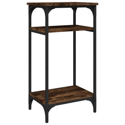 Berkfield Industrial Side Table Smoked Oak 40X30X75 Cm Engineered Wood - image 1