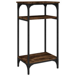 Berkfield Industrial Side Table Smoked Oak 40X30X75 Cm Engineered Wood - thumbnail 1