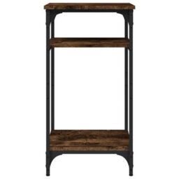 Berkfield Industrial Side Table Smoked Oak 40X30X75 Cm Engineered Wood - thumbnail 6