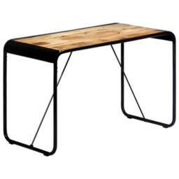 Berkfield Dining Table 118X60X76 Cm Solid Rough Mango Wood - thumbnail 9
