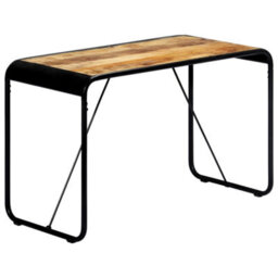 Berkfield Dining Table 118X60X76 Cm Solid Rough Mango Wood - thumbnail 8