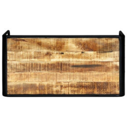 Berkfield Dining Table 118X60X76 Cm Solid Rough Mango Wood - thumbnail 3