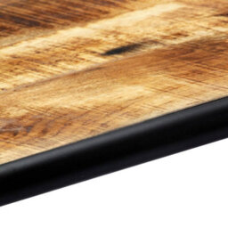 Berkfield Dining Table 118X60X76 Cm Solid Rough Mango Wood - thumbnail 6