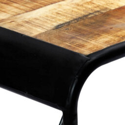 Berkfield Dining Table 118X60X76 Cm Solid Rough Mango Wood - thumbnail 5