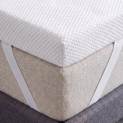 istyle mode Luxury Memory Foam Mattress Topper With Raised Pattern Cover 7.5Cm Thick - image 1