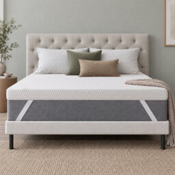 istyle mode Luxury Memory Foam Mattress Topper With Raised Pattern Cover 7.5Cm Thick - thumbnail 7