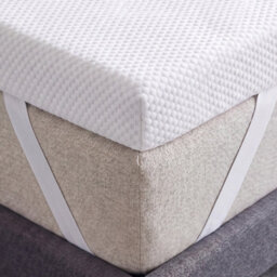 istyle mode Luxury Memory Foam Mattress Topper With Raised Pattern Cover 7.5Cm Thick - thumbnail 1