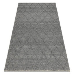RugsX Wool Carpet Tahar 99001K Anthracite - Hand-Woven Loop, Rhombus, Boho  200X290 Cm - thumbnail 4