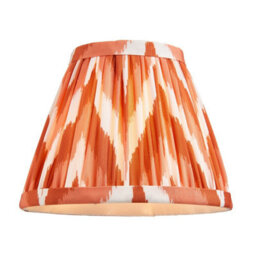 Luminosa Lighting Luminosa Burley Rechargeable Brushed Aged Brass Plate Table Lamp With Apricot Orange Fabric Zigzag Shade 16Cm Integrated Led - thumbnail 7
