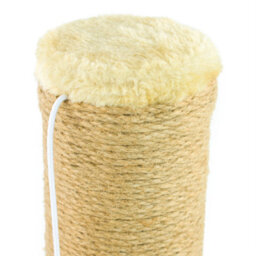 Kct Kitten Scratching Post And Tunnel For Indoor Cat Scratch Beige Scratcher Pole Small Natural Durable Sisal Tree Freestanding - thumbnail 2