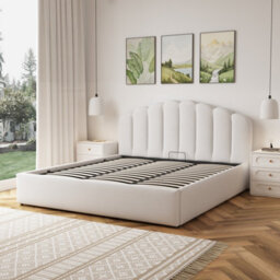 Unknown Ranson Fabric 180Cm Superking Ottoman Bed Frame With Storage- Beige - thumbnail 3