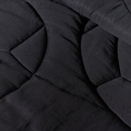 Ohs Football Coverless 7.5 Tog Duvet Pillowcase Set Embossed Quilt, Double - Black - thumbnail 4