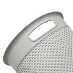 Jvl Droplette Toilet Brush And Round Bin - Ice Grey - thumbnail 6