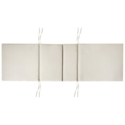 Beliani Sun Lounger Pad Cushion Toscana/java/amantea Premium 189 X 58 Cm Taupe - thumbnail 6