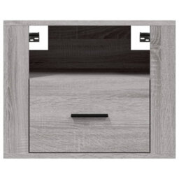 Berkfield Wall-Mounted Bedside Cabinets 2 Pcs Grey Sonoma 50X36X40 Cm - thumbnail 7