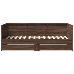 Berkfield Daybed With Drawers Without Mattress Brown Oak 75X190 Cm Small Single - thumbnail 4