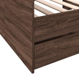 Berkfield Daybed With Drawers Without Mattress Brown Oak 75X190 Cm Small Single - thumbnail 7