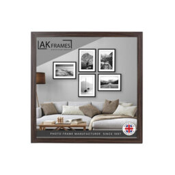 "AK Frames Sleek 22X22"" Walnut Thin Modern Picture Frame - Slim And Design For Posters, Prints And Photos - Elegant Wall Frame Decor" - thumbnail 1