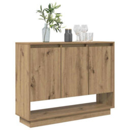 Berkfield Sideboard Artisan Oak 97 X 29 X 75 Cm Engineered Wood - thumbnail 3