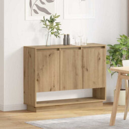 Berkfield Sideboard Artisan Oak 97 X 29 X 75 Cm Engineered Wood - thumbnail 4