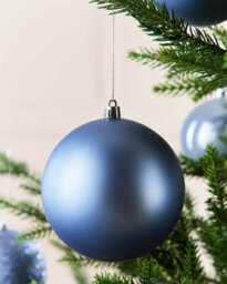 Werchristmas Set Of 9 Shatterproof Baubles, Ice Blue, 10 Cm - thumbnail 5