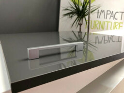 Impact Furniture Kitchen Corner Base Unit Straight Line Cupboard 110Cm 1000mm Soft Close Grey Gloss Luxe - thumbnail 5
