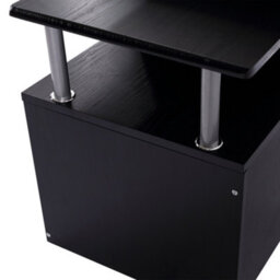 Homcom Wood Computer Desk Laptop Workstation Drawer Shelf For Home Office - thumbnail 9