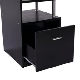 Homcom Wood Computer Desk Laptop Workstation Drawer Shelf For Home Office - thumbnail 8