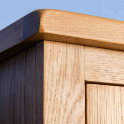 Surrey Oak Large Triple Wardrobe With 2 Drawers - By Roseland Furniture - thumbnail 8