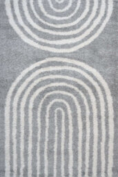 The Rugs Moodi Shaggy Grey Echo Rug Runner Scandinavian Thick High Pile For Living Rooms, Bedrooms, Hallways, Kitchens - thumbnail 1