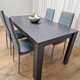 Kosy Koala Dining Table And 4 Chairs Modern Dining Table Set With 4 Grey Chairs Dining Room Furniture - thumbnail 5