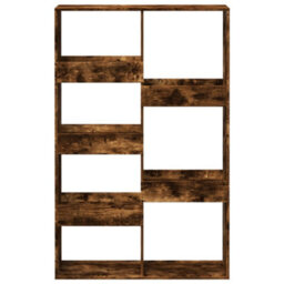 Berkfield Bookcase Smoked Oak 100X33X155.5 Cm Engineered Wood - thumbnail 4