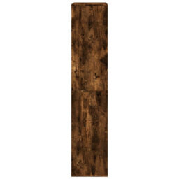 Berkfield Bookcase Smoked Oak 100X33X155.5 Cm Engineered Wood - thumbnail 5