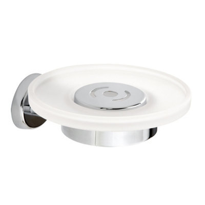 Showerdrape Eternity Stainless Steel Chrome & Glass Soap Dish Wall Mounted - image 1