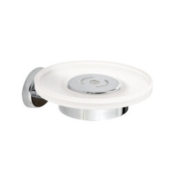 Showerdrape Eternity Stainless Steel Chrome & Glass Soap Dish Wall Mounted - thumbnail 2