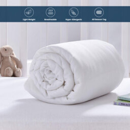 Oxford Homeware 4.5 Tog Double Duvet 200X200 Cm Ultra-Light Hollowfibre Quilt Cool-Feel Lightweight Comfort Layer - thumbnail 4