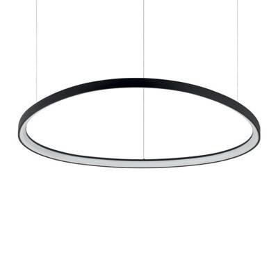 Ideal Lux Luminosa Gemini Integrated Led Pendant Ceiling Light Black 9100Lm 4000K - image 1