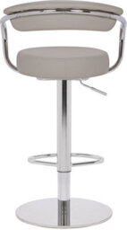 Lamboro Zenith Deluxe Kitchen Bar Stool, Height Adjustable Swivel Gas Lift, Home Bar & Breakfast Barstool, Faux-Leather, Slate Grey - thumbnail 7