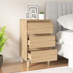 Berkfield Bedside Cabinet Sonoma Oak 40X35X70 Cm Engineered Wood - thumbnail 3