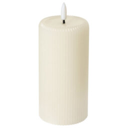 Beliani Set Of 6 Led Candles Noisette 10/16 Cm Off-White - thumbnail 5